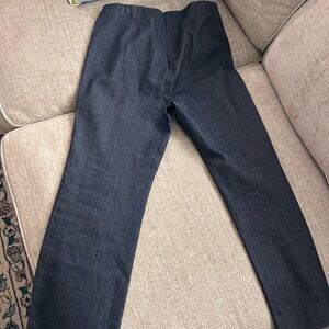 Rag & Bone dark denim boot cut back zip jean.